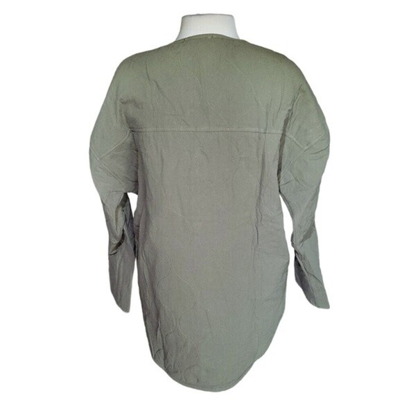 Lulus Olive Green Lightweight Quilted Fall Jacket Size M NWT - Picture 5 of 9